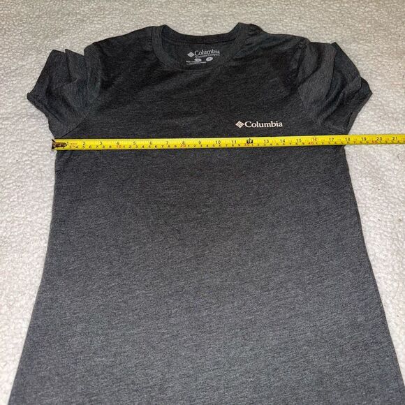 Columbia Men’s Charcoal Gray Graphic Short Sleeve Tee Small EUC - Picture 7 of 10